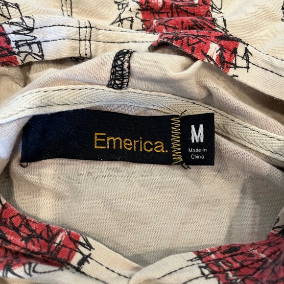 Emerica hooded longsleeve tshirt all over graphic print - Picture 6 of 7